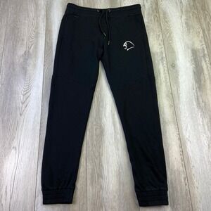 Ape Athletics Joggers Mens Large Black Athletic Sweatpants Tech Zip Pockets Gym